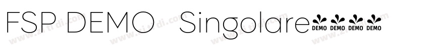 FSP DEMO   Singolare字体转换